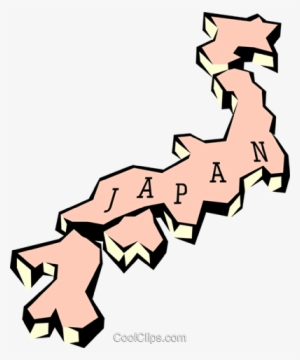 Japan Map Royalty Free Vector Clip Art Illustration - Map Of Japan