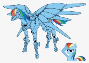 Mecha Rainbow Dash - Cartoon