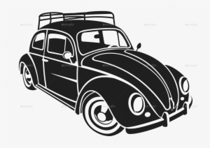 Volkswagen Beetle Car Volkswagen - Vw Beetle Silhouette Vector