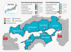 Setouchi Is The Area Surrounding The Seto Inland Sea - Japan Map Setouchi