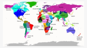 World Map Colorful