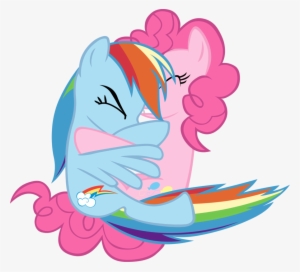 Rainbow Dash And Pinkie - Pinkie Pie Rainbow Dash Hugging