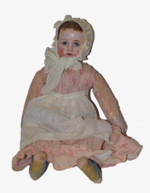 Old Doll Cloth Doll Oil Cloth Rag Doll Folk Art Ella - Old Doll Png