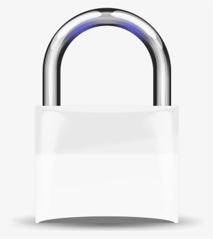 File - Padlock-white - Svg - White Lock Png