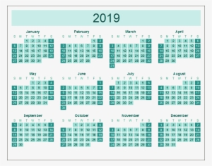 Calendar Transparent Images Png 2019 Calendar Transparent - 2019 Calendar