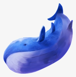 Hand Drawn Cartoon Blue Whale Transparent - 海豚 插畫