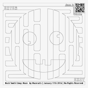 This Free Icons Png Design Of Buck Toothed Emoji Maze