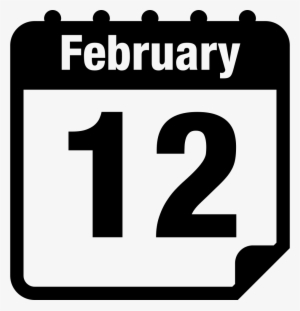 February 12 Calendar Page Comments - Calender Birthday Icon Png