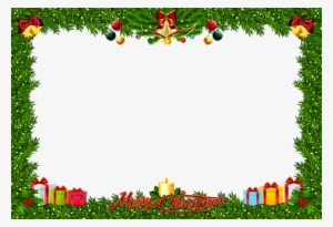 Download Fchristmas Frame Art Png Clipart Santa Claus - Christmas Photo Frames Clip Art