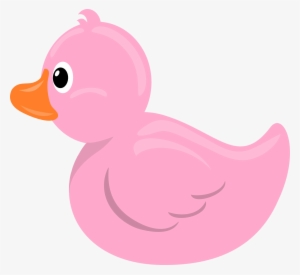 Rubber Duck Baby Pink - Baby Duck Clip Art