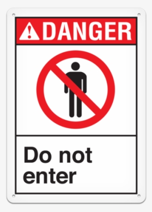 Ansi Danger Safety Sign - Do Not Use Compressed Air For Cleaning