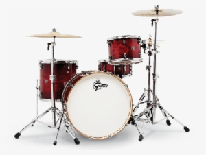 Gretsch Catalina Club Rock 4 Piece Drum Set - Dw Design Series Frequent Flyer Kit
