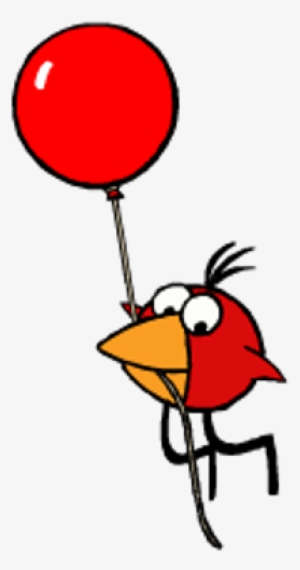 Red Bird With Balloon - Balloon