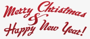 Merry Christmas & Happy New Year - Calligraphy