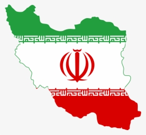Open - Iran Map Flag Vector