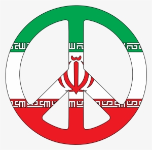 Scalable Vector Graphics Svg Iran Flag Peace Sign 2 - Iran
