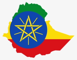 Ethiopia Flag Map