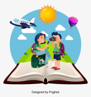 Beautiful Cool Cartoon Cute Hand Painted Creative Book - Psd