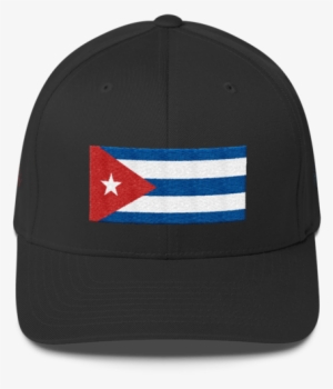 Cuban Flag-salty Cuban Flexfit Structured Twill Cap - Logo