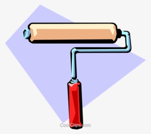 Paint Roller Royalty Free Vector Clip Art Illustration
