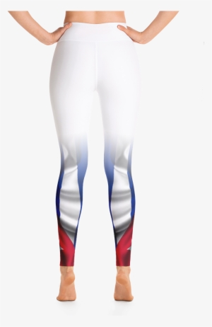 Women's White "cuba Flag" - Yoga Pants