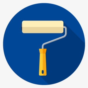 Paint Rollers / Interchangeable - Blue Colour Paint Roller Png