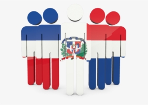 Illustration Of Flag Of Dominican Republic - South African People Png