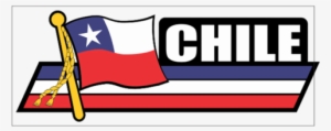 Chile Flag Car Sidekick Decal - Flag Car Auto Sidekick Trunk Bumper Fender Window Decals
