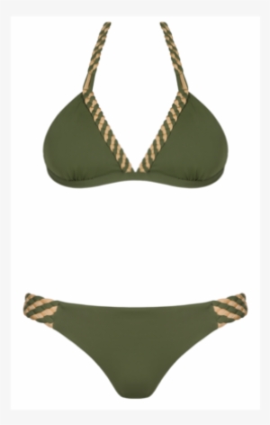 Braided Cascade Khaki Green - Bikini