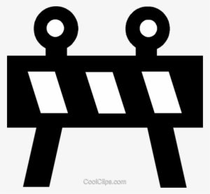 Barricade Royalty Free Vector Clip Art Illustration - Circle