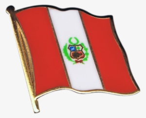 Peru Flag Pin, Badge - Mexican Flag Clipart