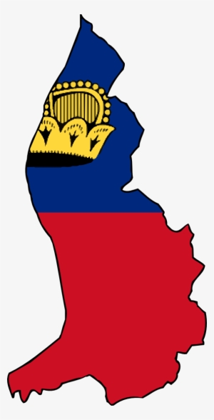 Clip Art Peru Flag - Liechtenstein Map With Flag