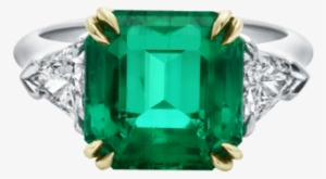 Classic Winston™, Emerald-cut Emerald Ring - Harry Winston Emerald Engagement Ring