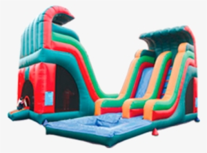 18ft 3 In 1 Water Slide - Bounceland Water Slide With Playstation Bounce House