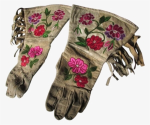 A Very Attractive Pair Of Native American Indian Gauntlets - Glove
