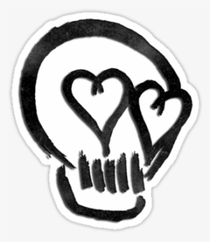 5sos Skull Heart Eyes By Lashtoncandy - 5sos Skull