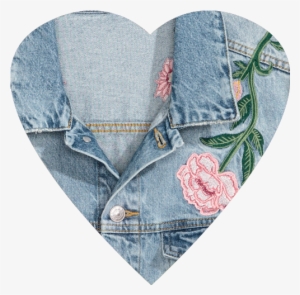 Embroidered Denim Jacket - Denim