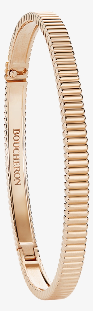 Quatre Grosgrain Bangle Bracelet - Boucheron Quatre Grosgrain Bracelet In 18k Yellow Gold