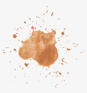 Free Watercolor Splatter Texture Png - Watercolor Brown Png