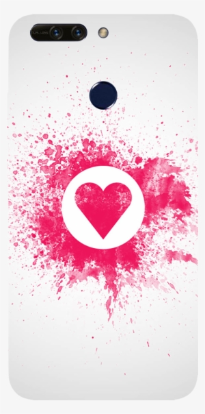 Pink Heart Art Printed Case Cover For Honor 8 Pro By - Love Splash Art