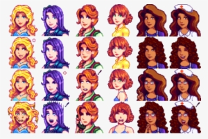Bachelorette Portrait's Total Sideview Rework Mix & - Stardew Valley