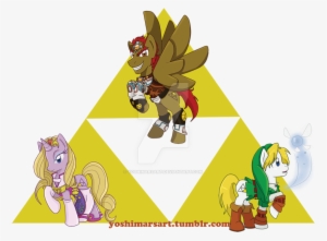 Yoshimarsart, Ganondorf, Link, Ponified, Princess Zelda, - The Legend Of Zelda