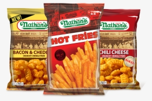 Nathan's Famous Snacks, Appetizers And More - Nathans Crinkle Cut Chili Cheese Fry