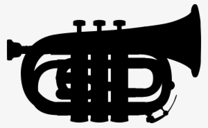 Trumpet By Gerald G - Marching Baritone Clipart