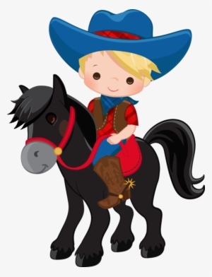 Kids Clipart Horse - Cowboy Clip Art
