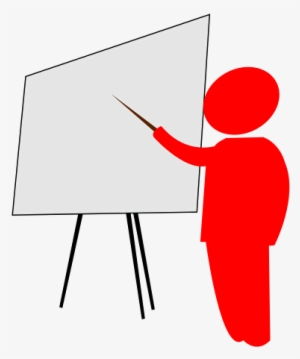 The Teacher Pointed To The Explanation On Blackboard - Teacher