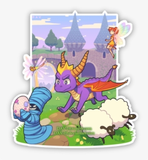 Dav-19 - Spyro And Crash Fanart