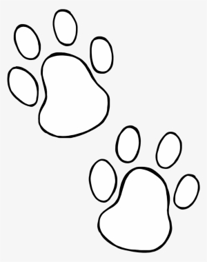 Dog Paw Prints Dog Paw Heart Clip Art Free Clipart - White Dog Paw Silhouette