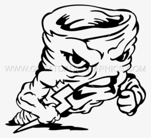 Angry Tornado - Tornadoes In Black And White Clipart