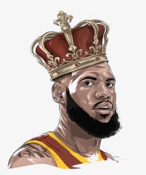Click And Drag To Re-position The Image, If Desired - Lebron James With Crown